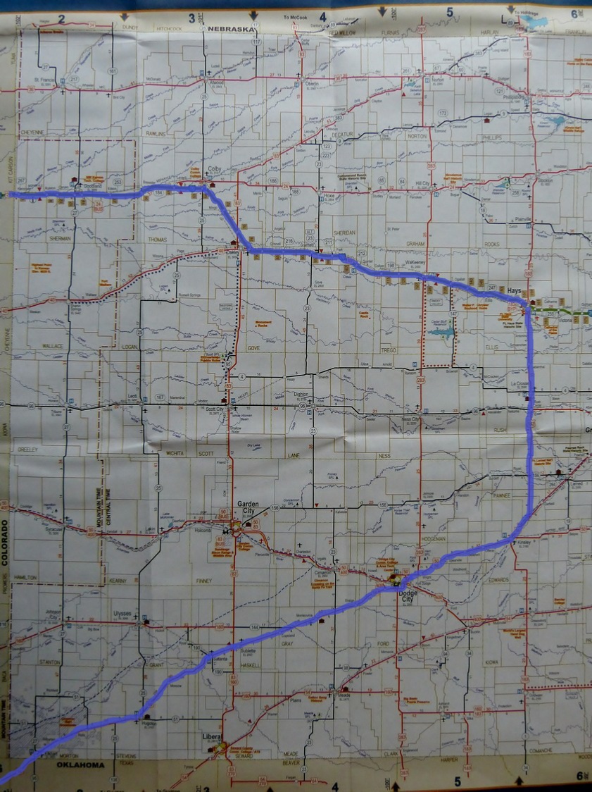 Route in Kansas